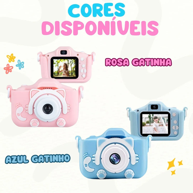 Máquina Fotográfica Infantil Digital Vídeos Hd Fotos Jogos